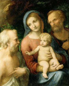 The Holy Family with Saint Jerome