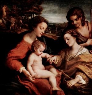 Correggio (Antonio Allegri) - Mystical Marriage of St. Catherine of Alexandria with Christ
